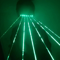 RICHSHINING DJ Show Favors Vert Rouge Multi Faisceaux Lunettes Laser LED Light up Rave Disco Lunettes pour Halloween Nouvel An Décoration