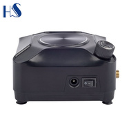 Compresseur d'air à piston HSENG HS08AC-SK, neuf, refroidi par air, sans huile, portable, moteur DC 12V pour aérographe de pâtisserie