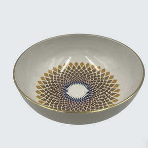 Juego <span class=keywords><strong>de</strong></span> Platos y Tazones <span class=keywords><strong>de</strong></span> Melamina Geométricos Dorados Estilo Art Deco <span class=keywords><strong>para</strong></span> Bodas y Todas las Ocasiones - Product Image 4