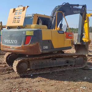 Excavadora de cadenas Volvo EC140 usada, 14 toneladas, cucharón de 0.6m³, marca sueca original, excavadora de construcción mediana, pocas horas de uso, certificación CE - Product Image 4