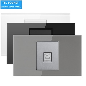 Chúng tôi 118mm AU Glass Bảng điều chỉnh Tel ổ cắm telphone Jack treo tường ổ cắm duy nhất băng đảng dữ liệu và Tel Cổng giao diện Cáp cho văn phòng - Product Image 4