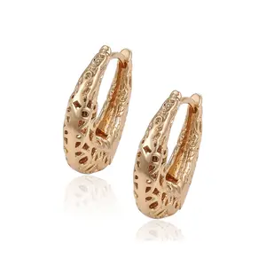 96151 xuping charming high quality magnetic personalized shape 18k gold plated hoop earring
