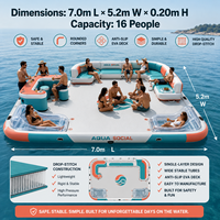 Plateforme de parc aquatique gonflable OEM ODM avec toboggan et ponton de relaxation pour la location en resort, vente en gros et exportation