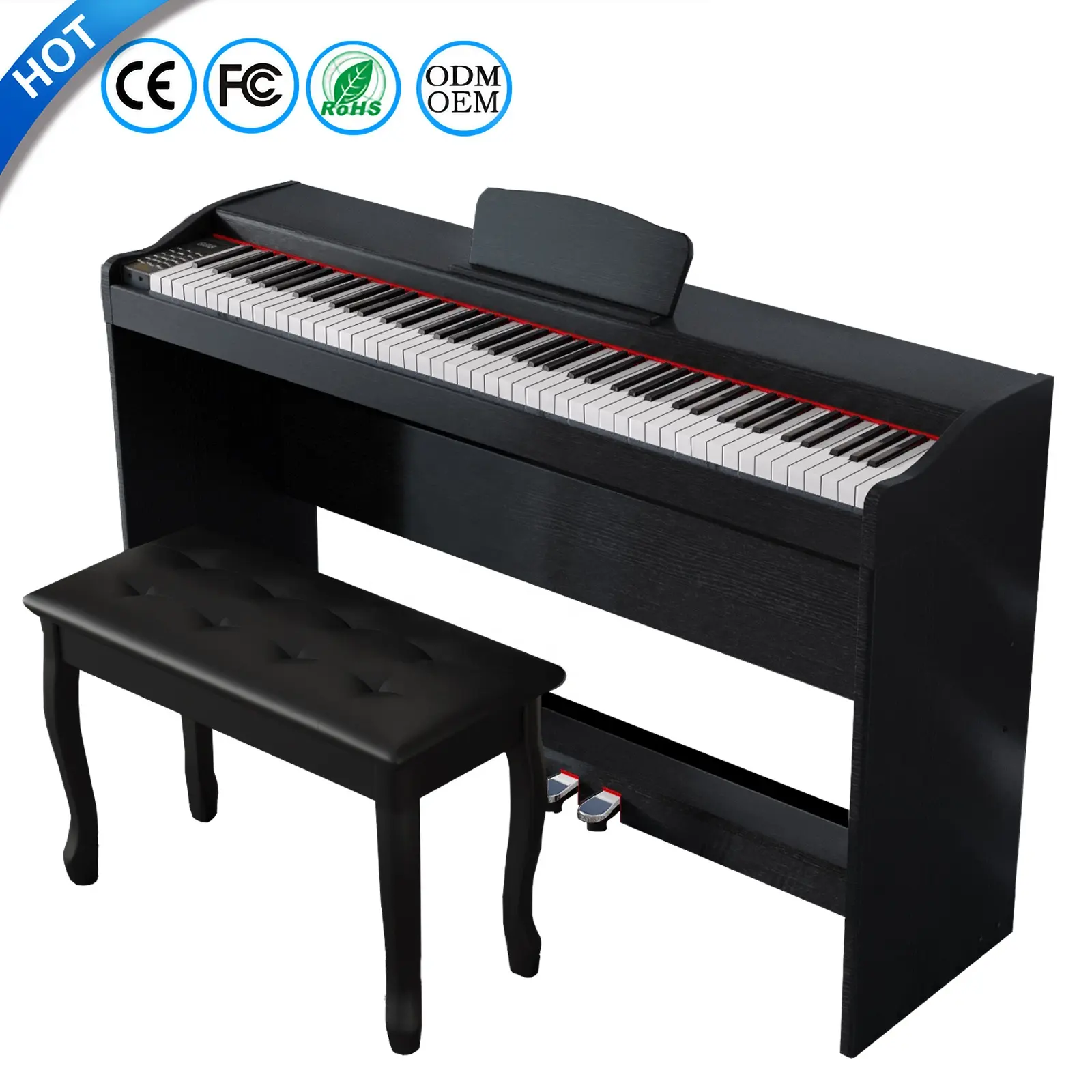 piano keyboard 88 key weighted digital piano 88 keys electric piano professionnel