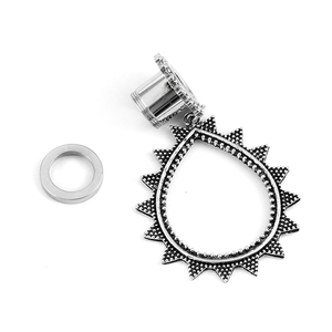 Evorte personalizzato rotondo ovale a goccia chirurgico Ear calibri tappi pesi tunnel Expander orecchio labbro naso pancia capezzolo Piercing <span class=keywords><strong>gioielli</strong></span> - Product Image 6