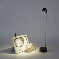 Projecteurs LED sans fil en fer forgé faits à la main, modernes, pour vitrines de bijouterie et comptoirs d'exposition