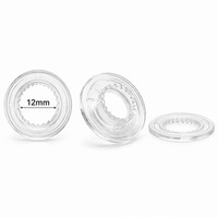 Œillets transparents en plastique PC écologiques de 12 mm pour rideaux, bannières et vêtements - Vente en gros