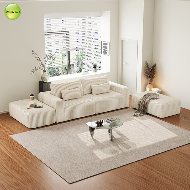 Luxury Velvet Vacuum Packing Compression Sofa 2 Seater Living Room Sectional Modular Couch With Ottoman Lazy Sofa Bed 60952