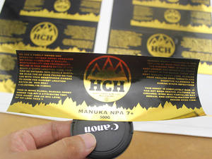 Benutzer definierte selbst klebende Goldfolie muster Aufkleber Etiketten für Weinflasche - Product Image 3