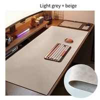 Tapis de bureau en cuir double face surdimensionné, tapis de bureau rétro, tapis de souris imperméable pour ordinateur