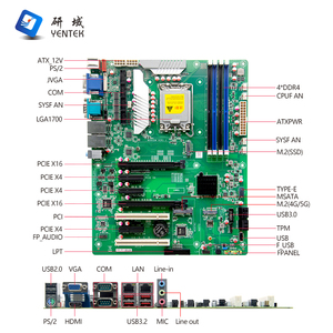 YENTEK LGA1700 รุ่นที่ 12 W680 I3/I5/I7 4 DDR4 12 USB 2 LAN 6 COM HD/VGA กราฟิกในตัว อุตสาหกรรม ATX ใหม่ คอมพิวเตอร์ตั้งโต๊ะ อุตสาหกรรม - Product Image 6