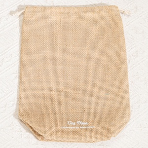 Bền Biểu Tượng Tùy Chỉnh In Đay Pouch Quà Tặng Nến Đóng Gói Dây Kéo Túi Có Thể Tái Chế Đay Vải Bố Cà Phê Đậu Món Quà Giáng Sinh Túi - Product Image 3