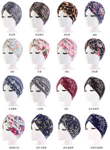 ผ้าโพกหัวผ้าฝ้ายยืด ผ้าโพกศีรษะบีบบบิด คละสี หัวบีนส์ ผ้าคลุมผมอินเดีย ผ้าคลุมศีรษะที่เป็นของแข็ง - Product Image 6