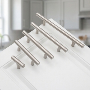 Adjustable Stainless Steel T-Bar Handles <strong>Modern</strong> Easy Installation Kitchen Cabinet Pulls Dresser <strong>Drawer</strong> Bedroom Bathroom Home Bar - Product Image 1