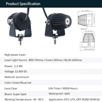 Nouvelle barre lumineuse LED tout-terrain haute intensité pour véhicule 4x4 en aluminium moulé sous pression 12-80V DC 4W