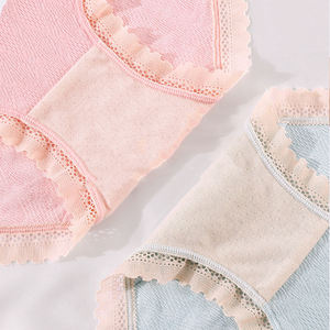 Ladymate ODM OEM Ropa Interior De Maternidad Women Lace Trim Seamless Soft Brief Panty Maternity Underwear Pregnancy for Woman - Product Image 6