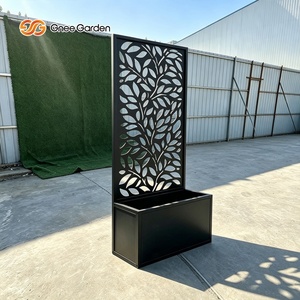 Jardinera Metálica Minimalista Gnee Garden con Patrón Irregular, Ligera, Soporte para Plantas de Exterior para Flores/Plantas Verdes - Product Image 2