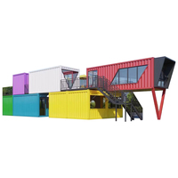 Maison créative en verre à structure en acier Module d'espace pour maison préfabriquée Cabine Apple pour vivre et travailler