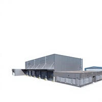 Almacén Modular Moderno de Estructura de Acero Prefabricada, Paneles de Aislamiento Personalizados, Edificio Metálico Certificado ISO9001 para Almacenamiento en Frío