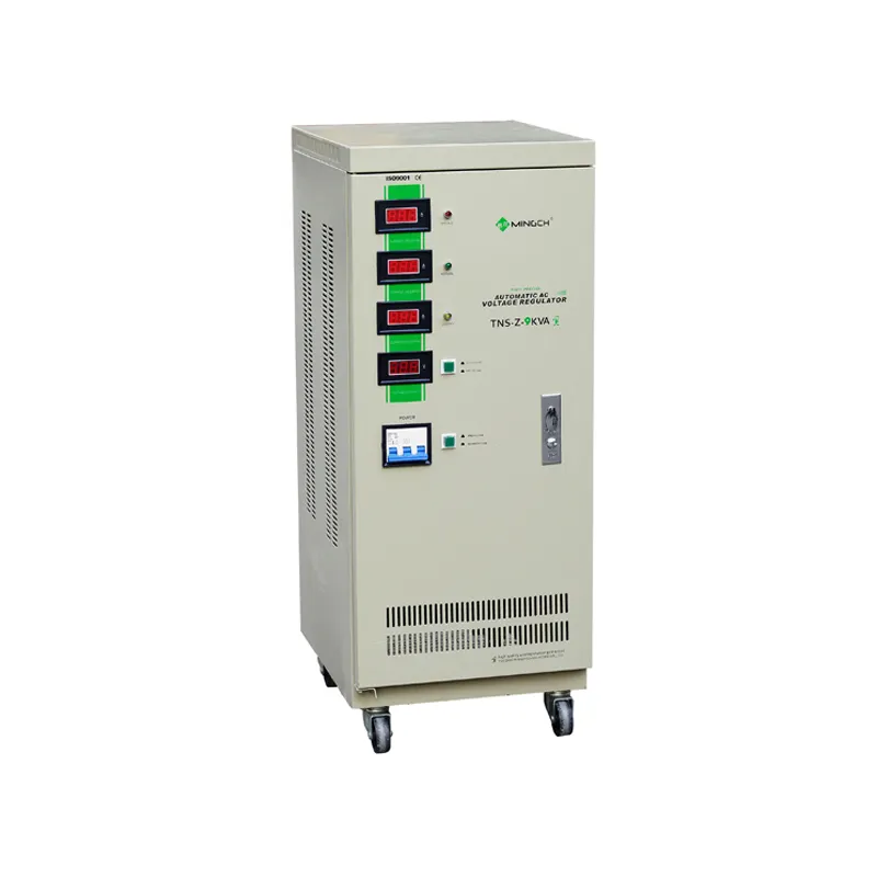220V voltaj regülatörü sabitleyici 9KVA AC otomatik endüstriyel 3 fazlı voltaj stabilizatörleri çamaşır makinesi için