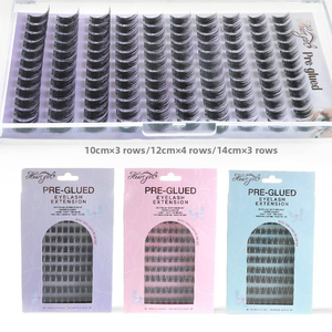 Pestañas Postizas 3D Estilo Ojo de Zorro Hechas a Mano, Sin Pegamento, Autoadhesivas, de Pelo Sintético, Resistentes al Agua, Libres de Crueldad Animal, Individuales - Product Image 6