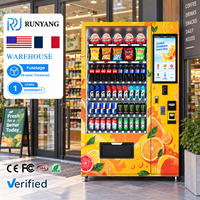 Distributeur automatique extérieur réfrigéré RUNYANG personnalisé à écran tactile intelligent pour aliments et boissons