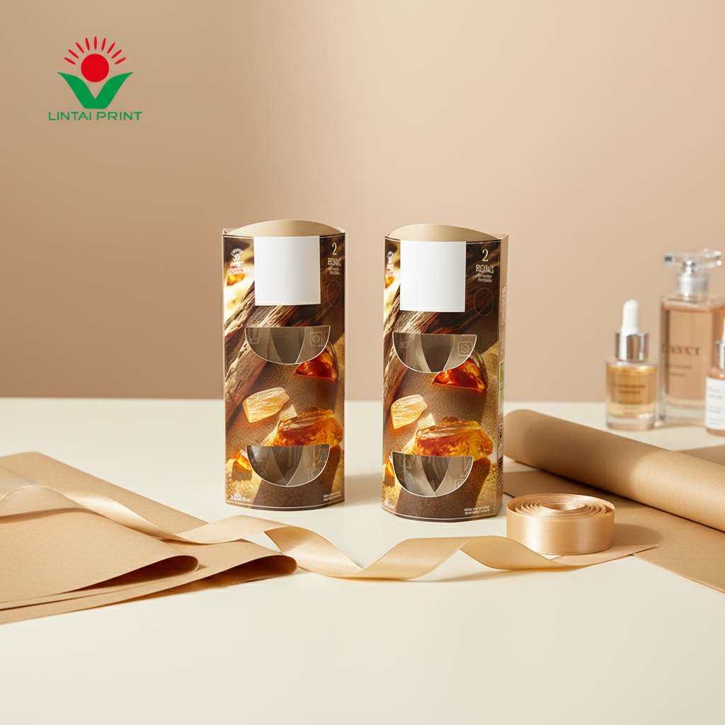 Custom Logo Box Carton Packaging Paper Folding Makeup for Perfume Small Box Packaging Recycled Materials Embossing UV