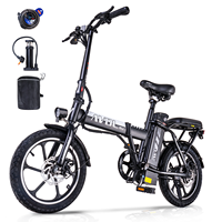 Vélo électrique pliable mini avec moteur sans balais, batterie au lithium, puissance 250W, freins à disque pour les trajets urbains ou les balades décontractées