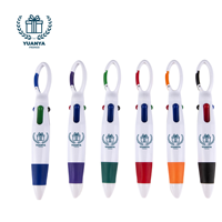 Stylo à bille en plastique durable avec mousqueton, sérigraphie personnalisable, couleurs et logo – Cadeaux promotionnels publicitaires