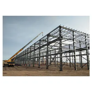 Kit bangunan garasi logam penjualan gedung rangka baja struktural struktur baja berat gudang prefab