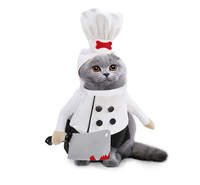 Costume de chien ou de chat pour Halloween, facile à porter, en polyester + ABS, pour cosplay de chef tueur.