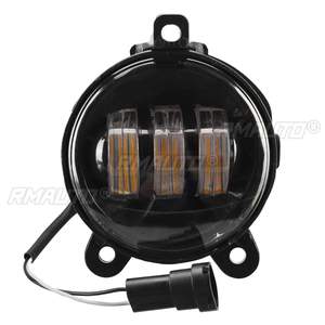 2 pièces, feux antibrouillard LED ronds de 3,5 pouces, 30W, 3000LM, ambre blanc, pour Lada Priora, 12V, 24V, feux antibrouillard pour voitures, 16W - Product Image 5