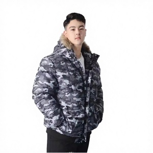 Chaqueta de Algodón con Capucha de Camuflaje Estilo Americano, Nueva Colección Invierno 2027, Chaqueta Corta Informal para Hombre, Ropa de Trabajo, Estilo Casual a la Moda - Product Image 3