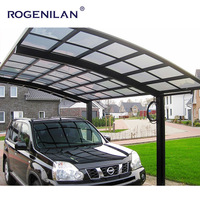 Cochera de Diseño Moderno con Techo Arqueado, Impermeable y Personalizada de Alta Calidad