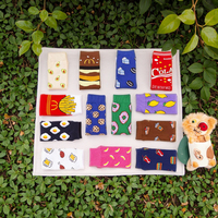Chaussettes de nuit pour femmes brodées personnalisées, confort élevé, tricotées, vente en gros, motifs de fruits amusants, été, animaux, logo jetable