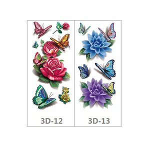 Tatuaggi Temporanei Impermeabili Runzio Certificati CE, Arte Corporea Sexy con Rose 3D, Adesivi e Paste per Tatuaggi che Durano 3-7 Giorni - Product Image 1