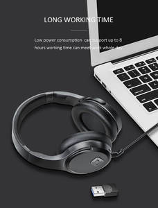 Casques OEM 2.4G & Bluetooth avec microphone, prise jack 3,5 mm, USB, officiels pour centre d'appels - Product Image 3