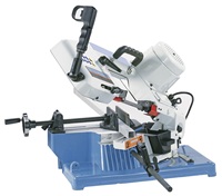 Nouvelle scie à ruban à onglet BS-100 pour la découpe d'angles métalliques, 100 mm, portable, à tension manuelle, avec moteur