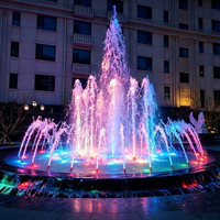 Fuente Musical Personalizada Pequeña de Acero Inoxidable Premium para Jardín, Villa o Estanque Residencial