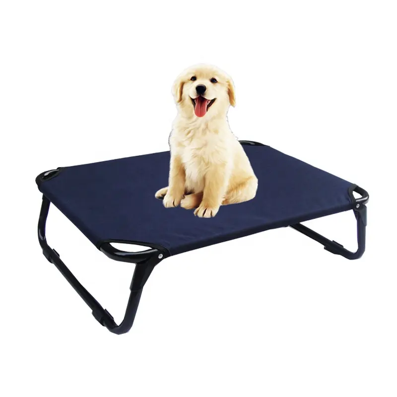 Opvouwbare Verhoogde Verhoogde Hond Bed, Huisdier Cot Met Stalen Frame Voor Honden & Katten