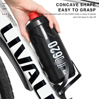 Bouteille d'eau de cyclisme RIDERACE 620ML sans BPA pour course à pied, escalade et sports de plein air – Gourde rouge portable à pression