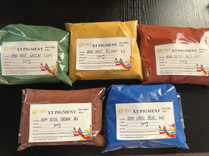 Cường độ cao Oxit sắt màu đỏ 110 màu vàng 313 màu đen 722 sắc tố cho các sản phẩm xi măng bê tông - Product Image 4