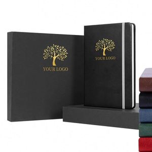 High-End Black Office Notebook Set for Corporate Gifting Included in Deluxe Packaging - Product Image 1