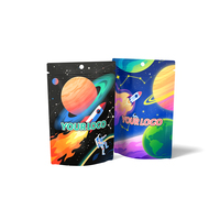 Nouveaux Sacs Mylar Holographiques Chic 2026 Estampillés à Chaud 3,5g, Emballage Refermable de Qualité Alimentaire avec Fermeture Zip pour Aliments pour Animaux