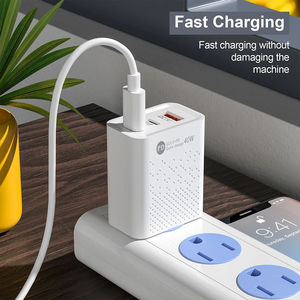 UE EE. UU. Enchufe <span class=keywords><strong>40W</strong></span> 20W USB Tipo C <span class=keywords><strong>Cargador</strong></span> Dual PD Adaptador de carga rápida para iPhone Samsung Xiaomi <span class=keywords><strong>Huawei</strong></span> <span class=keywords><strong>Cargador</strong></span> de teléfono - Product Image 4