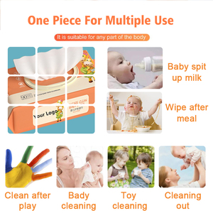 Lingettes humides jetables ultra douces parfumées pour le nettoyage de la peau des bébés bon marché personnalisé 80pcs - Product Image 4