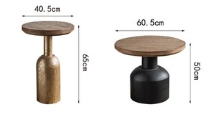 <span class=keywords><strong>Tavolino</strong></span> in stile retrò paese americano retrò log creativo soggiorno divano balcone <span class=keywords><strong>tavolino</strong></span> vecchio tavolo angolare in legno massello - Product Image 3