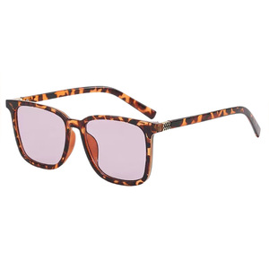Gafas de sol cuadradas con montura completa UV400, unisex, a la moda, informales, protección solar para adultos - Product Image 4