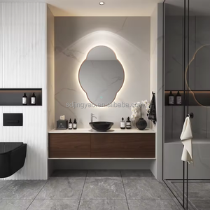 "Đám mây ánh sáng" Nhôm dẫn gương | 3 tông màu chiếu sáng + Khung hàng không vũ trụ | Vanity & Gương phòng tắm - Product Image 3