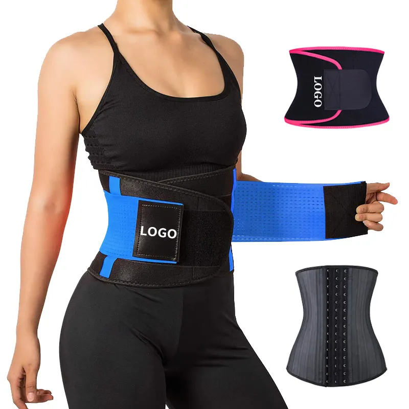 Wholesale Custom Women's Waist support Shaper For Gym Latex Corsets Sweat Belt Waist Trainer For Women